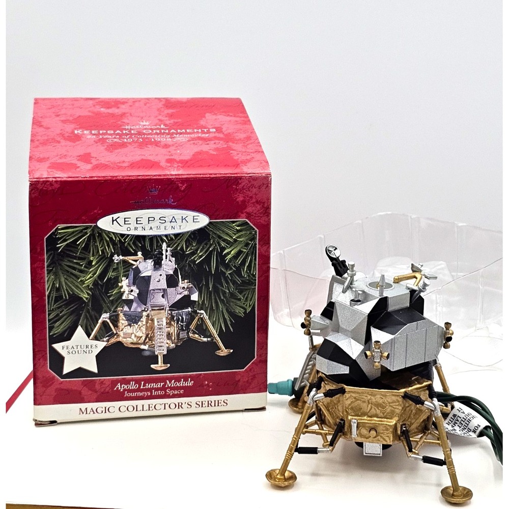 Hallmark 1998 Apollo Lunar Module Ornament Journeys Into Space Magic QLX7543